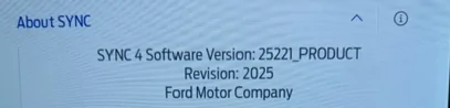 Ford F-150 Lightning Lightning Software Updates using FDRS Lightning_Sync_25221