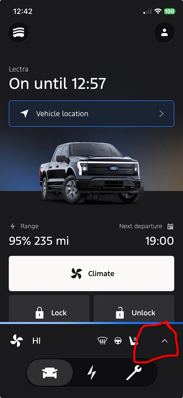 Ford F-150 Lightning Issues with climate control via the app IMG_3113