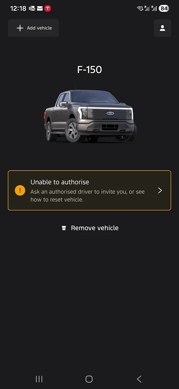 Ford F-150 Lightning Fordpass unable authorise Screenshot_20260202_121827_Ford