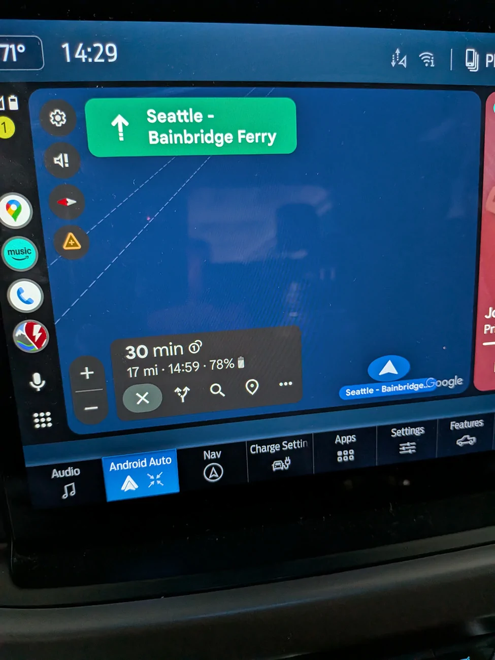 Ford F-150 Lightning Google maps in route preconditioning not working 1181