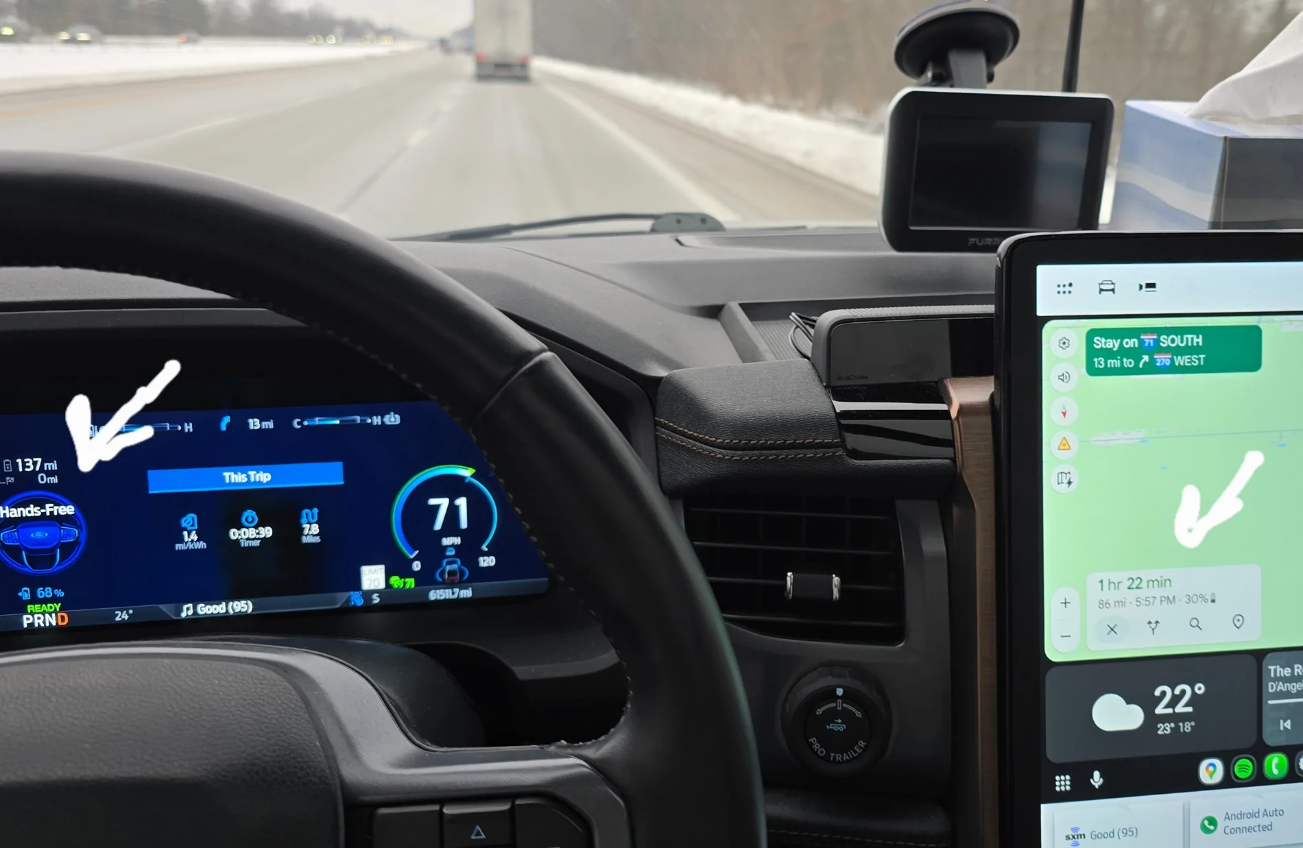 Ford F-150 Lightning Google maps issue... 20260202_163508