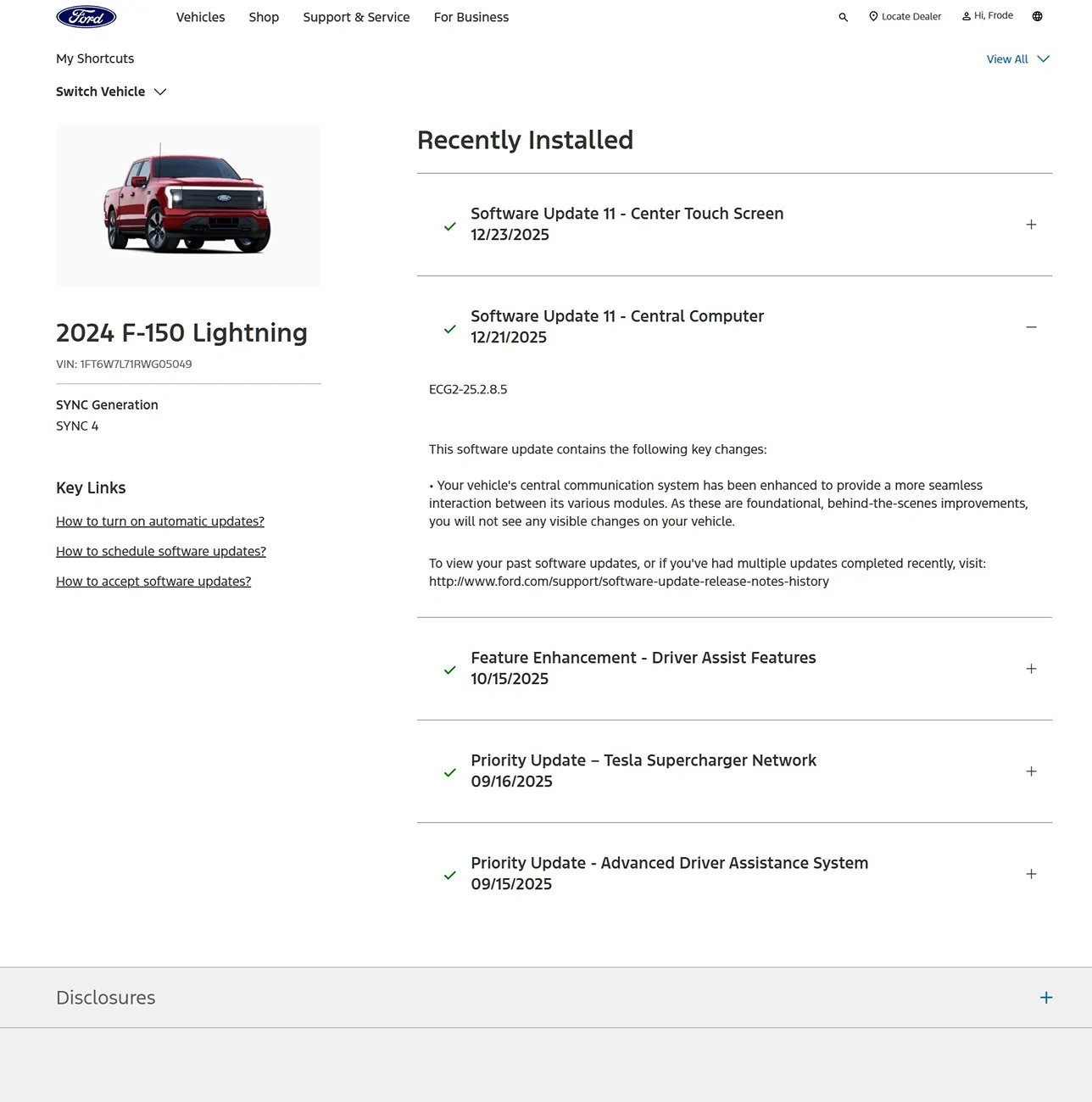 Ford F-150 Lightning Lightning in Europe sat nav help FordPass