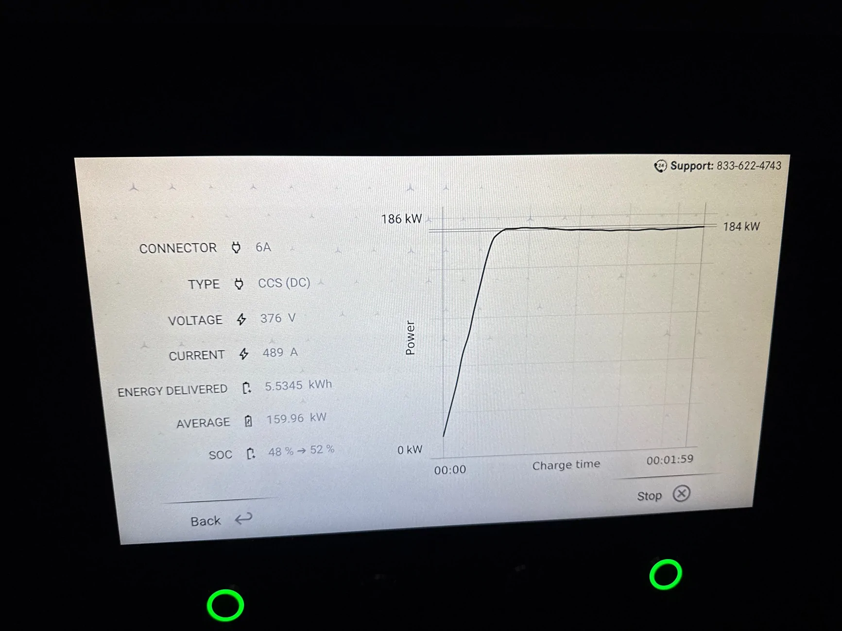 Ford F-150 Lightning New 500A charging on standard range lightning IMG_3037