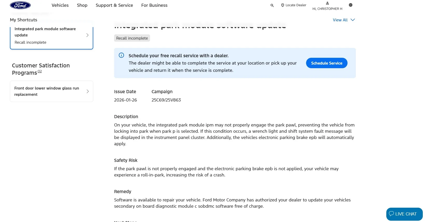 Ford F-150 Lightning 2022 Lightning Lariat ER, Can not get the BCM 24.5.1 update and ford or dealership won’t help 25C69-web site - availabl