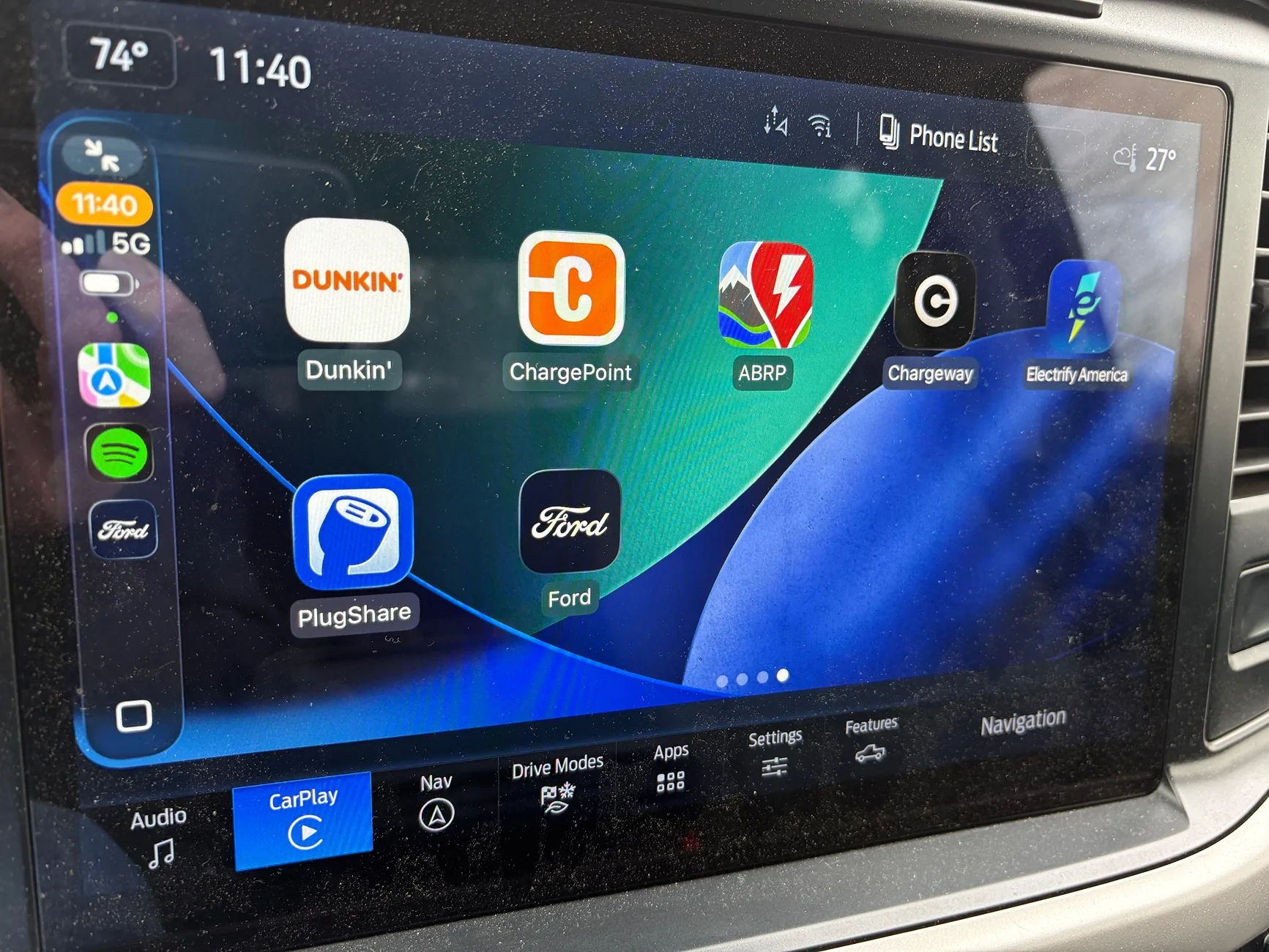 Ford F-150 Lightning New Ford App in Carplay IMG_1439