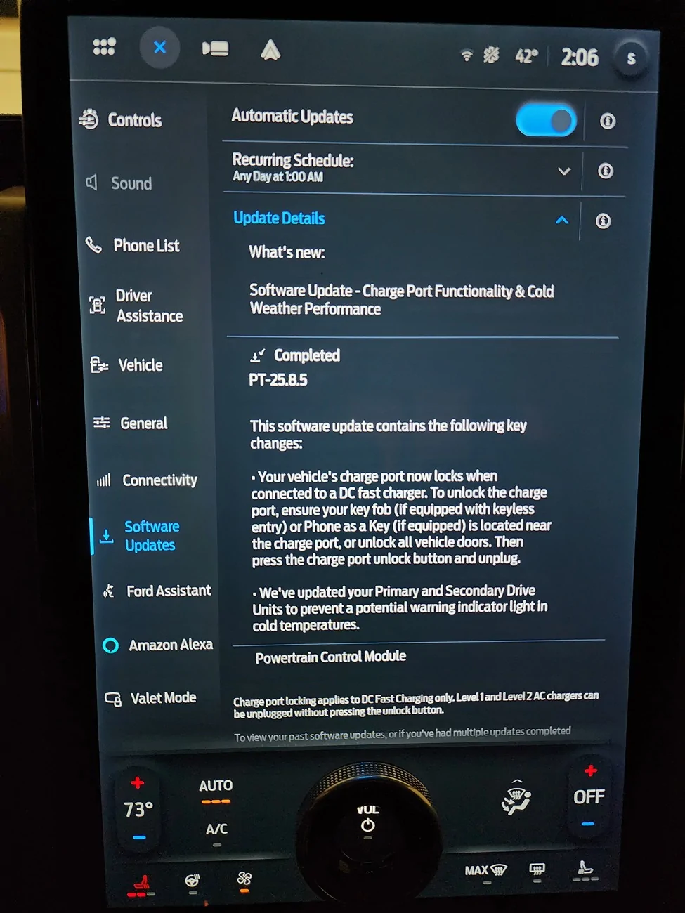 Ford F-150 Lightning Software Update PT-25.13.12 : Charge Port Functionality & Cold Weather Performance 1000012772