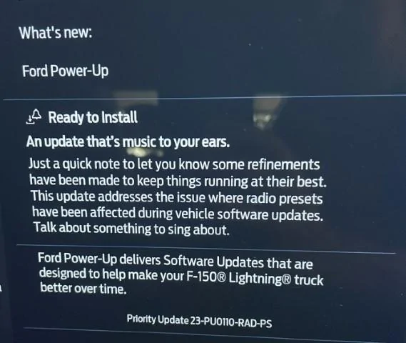 Ford F-150 Lightning Software Update PT-25.13.12 : Charge Port Functionality & Cold Weather Performance 71423-fa8cd7382069a1ee62fdd4cf6c23f84