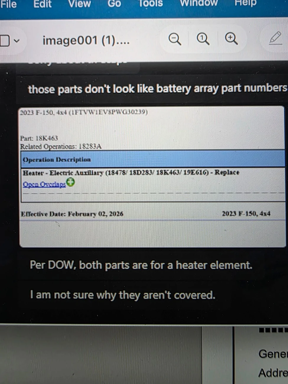 Ford F-150 Lightning 023 Lightning (Build 08/23) – No Heat / No Defrost Heat – Dealer says “failed heater assembly” (any insight?) 1000037408