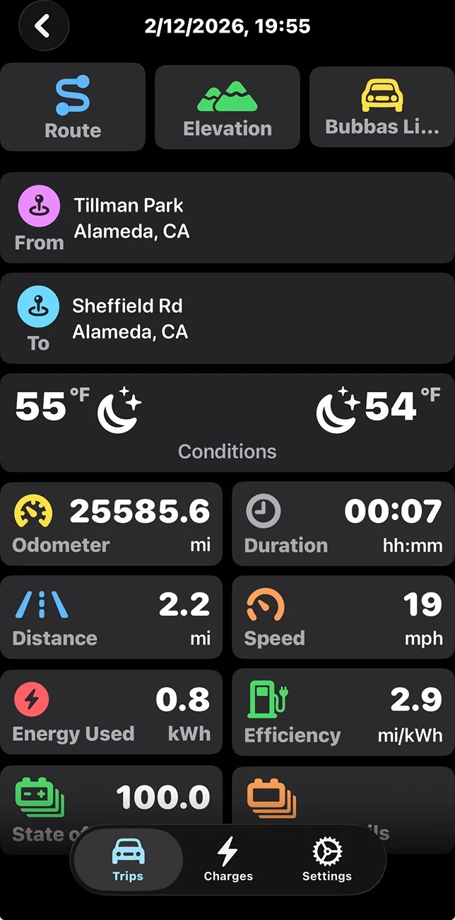 Ford F-150 Lightning Pankuzu (Breadcrumbs): trip & charging data recording app for your F-150 Lightning IMG_0760