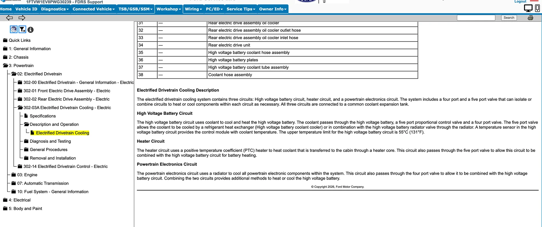Ford F-150 Lightning 2022 & 2023 Lightning Powertrain Thermal Management System Pictorial Screenshot 2026-02-14 at 2.43.17 AM