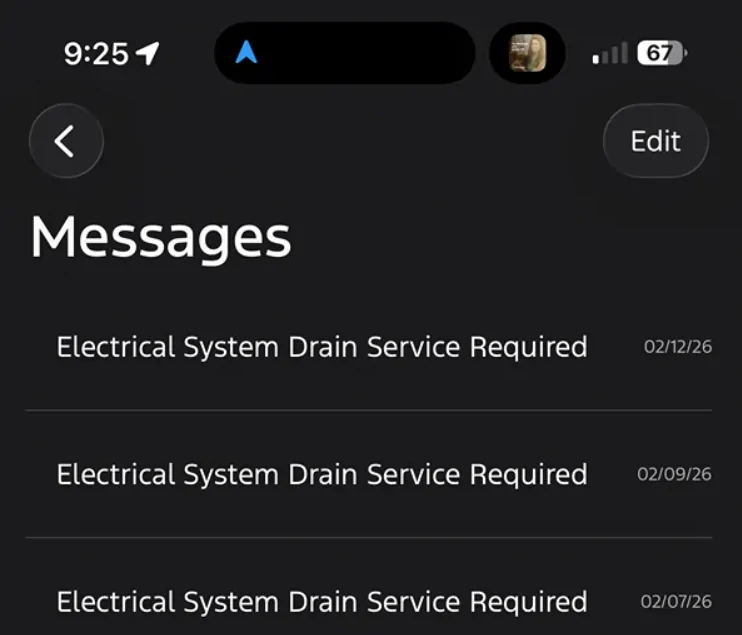 Ford F-150 Lightning "ELECTRIC SYSTEM DRAIN SERVICE REQUIRED" error 1771269259872-5c