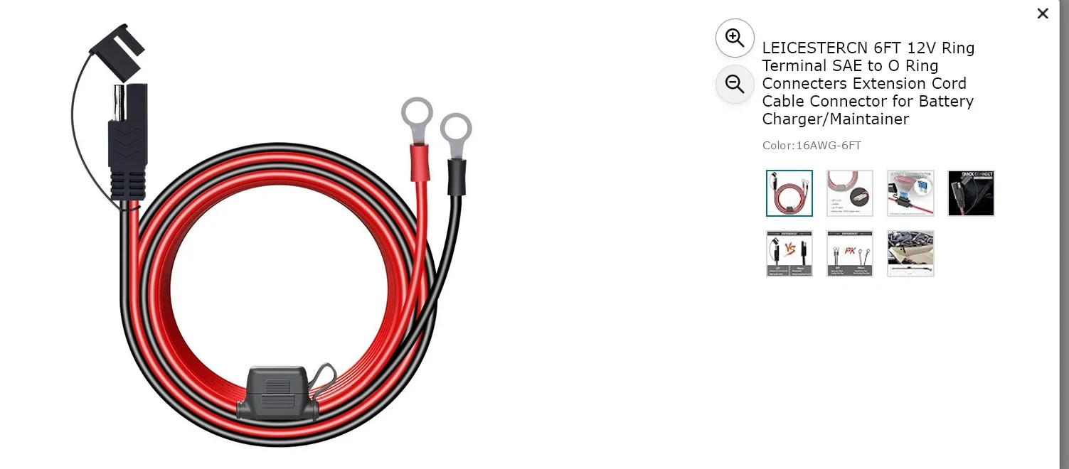 Ford F-150 Lightning Alarm randomly went off 6 ft SAE to ring terminal wir
