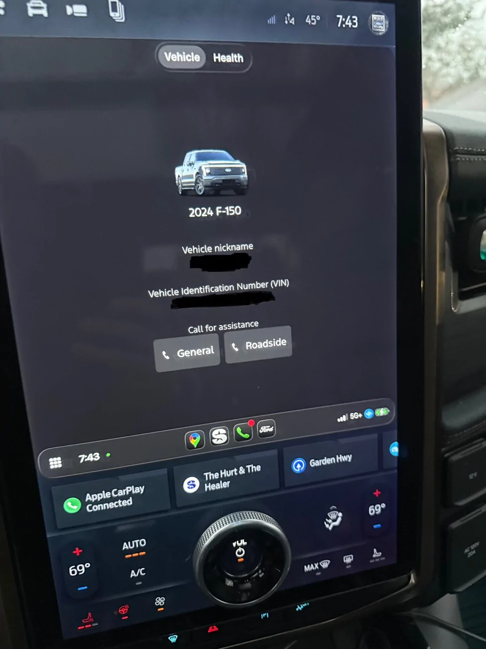 Ford F-150 Lightning New Ford App in Carplay IMG_1199