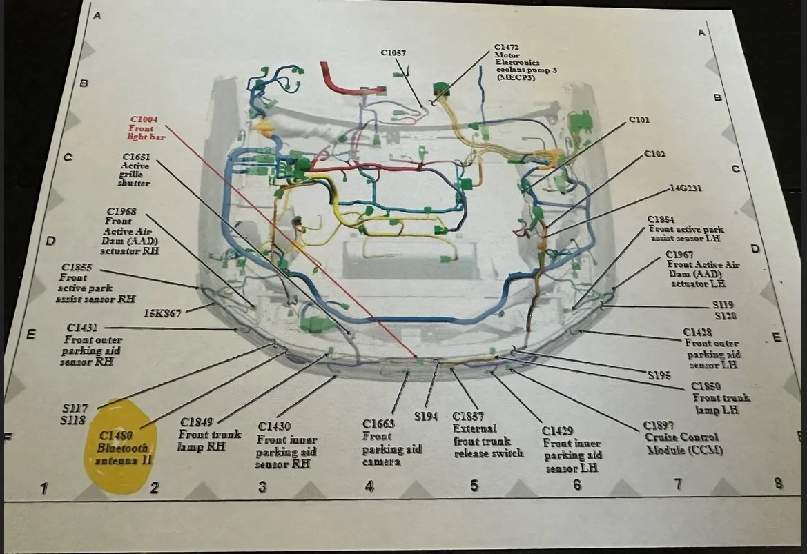 Ford F-150 Lightning 2024 f150 Lightning Flash - Missing /Unidentified part after a collision Front bumper parts