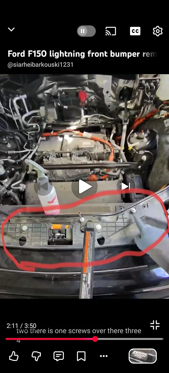 Ford F-150 Lightning F150 lightning Unknown Front bumper - Frunk Part 1000068789