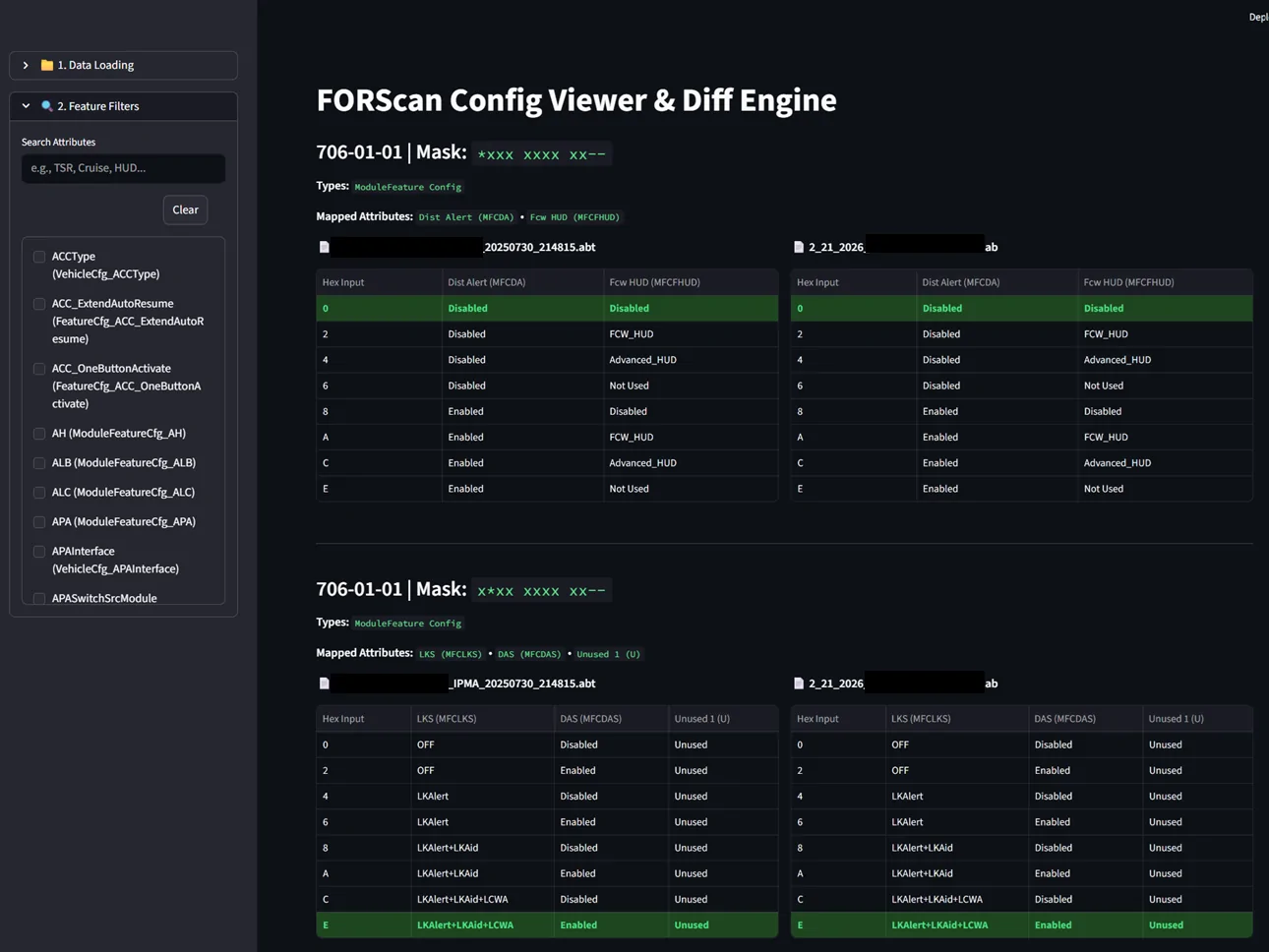 Ford F-150 Lightning Forscan Configuration Viewer - Testers Needed Config Viewer