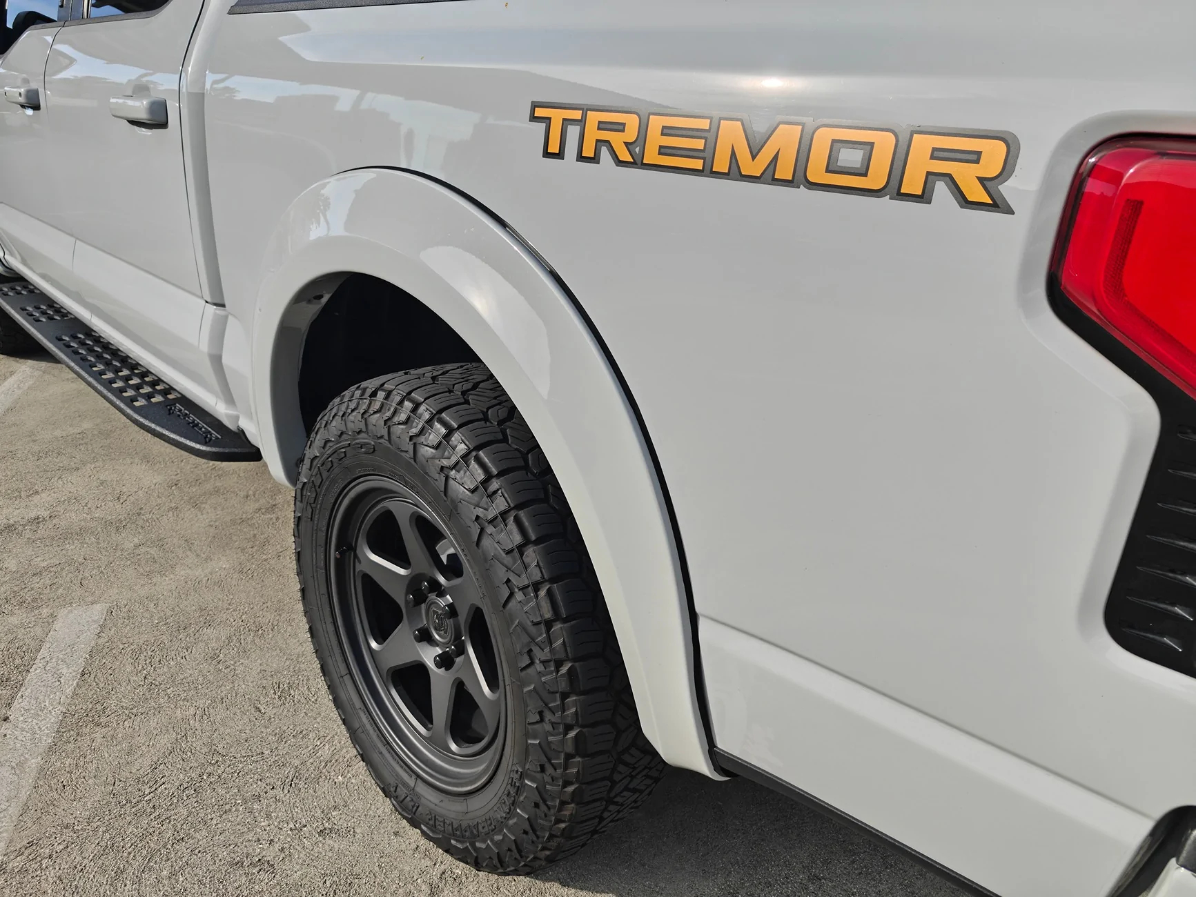 Ford F-150 Lightning Sport Fender Flares by Rough Country installed IMG_20260223_082830282
