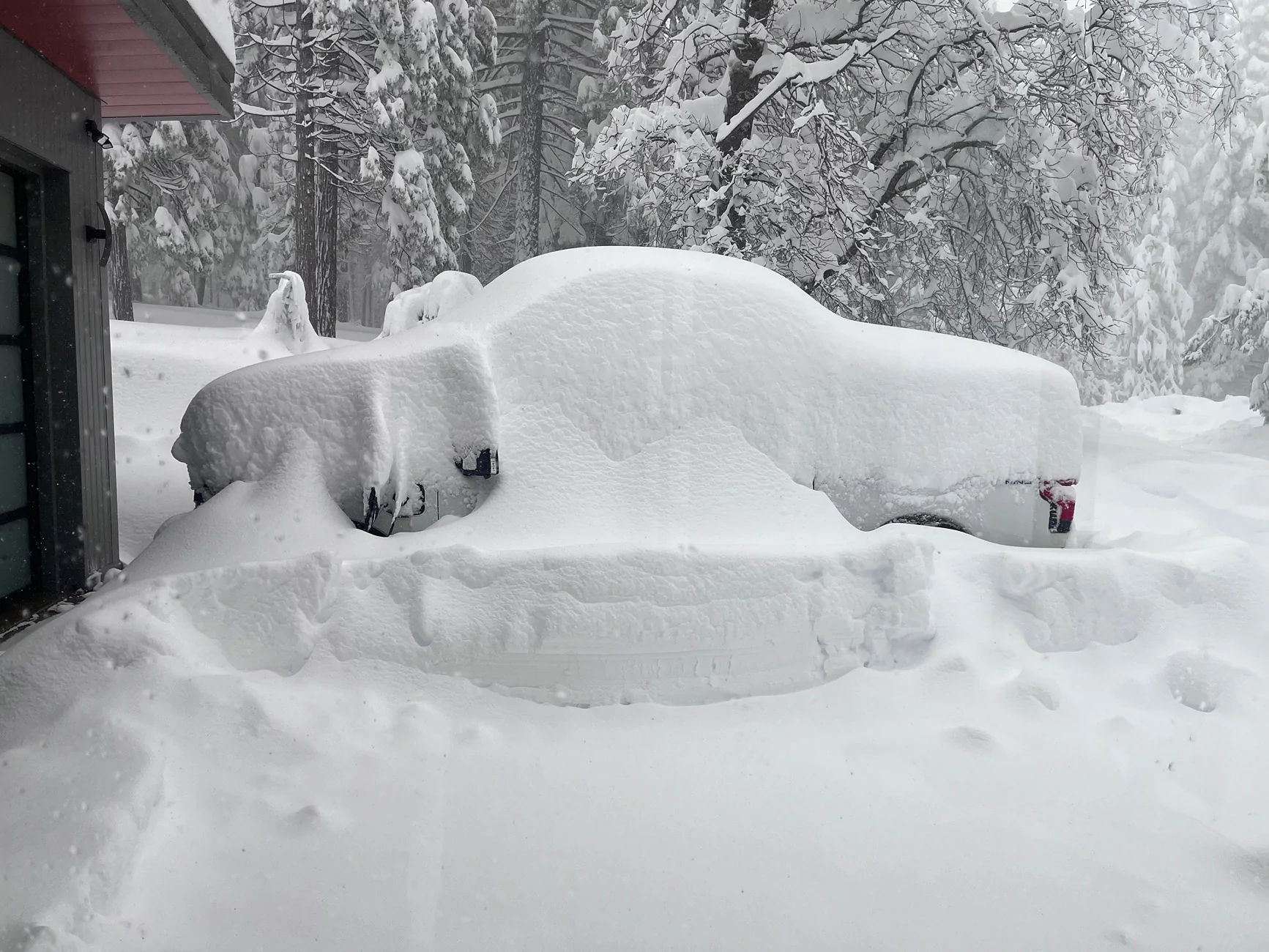 Ford F-150 Lightning Charging in Ice Storm Sno