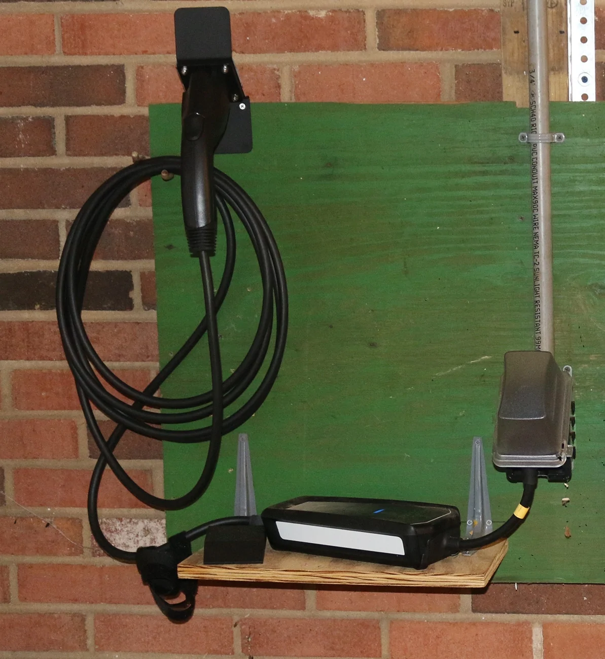 Ford F-150 Lightning Cord Holder FMPC mounted inside garage-cro