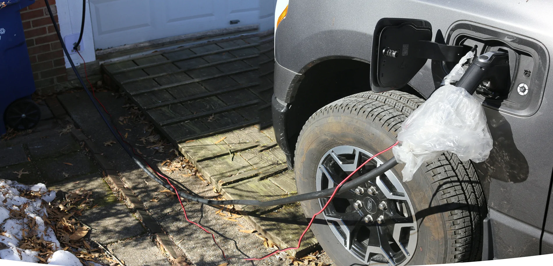 Ford F-150 Lightning Ford Quality IMG_6049-50 merge-FCSP and Battery cables outsid