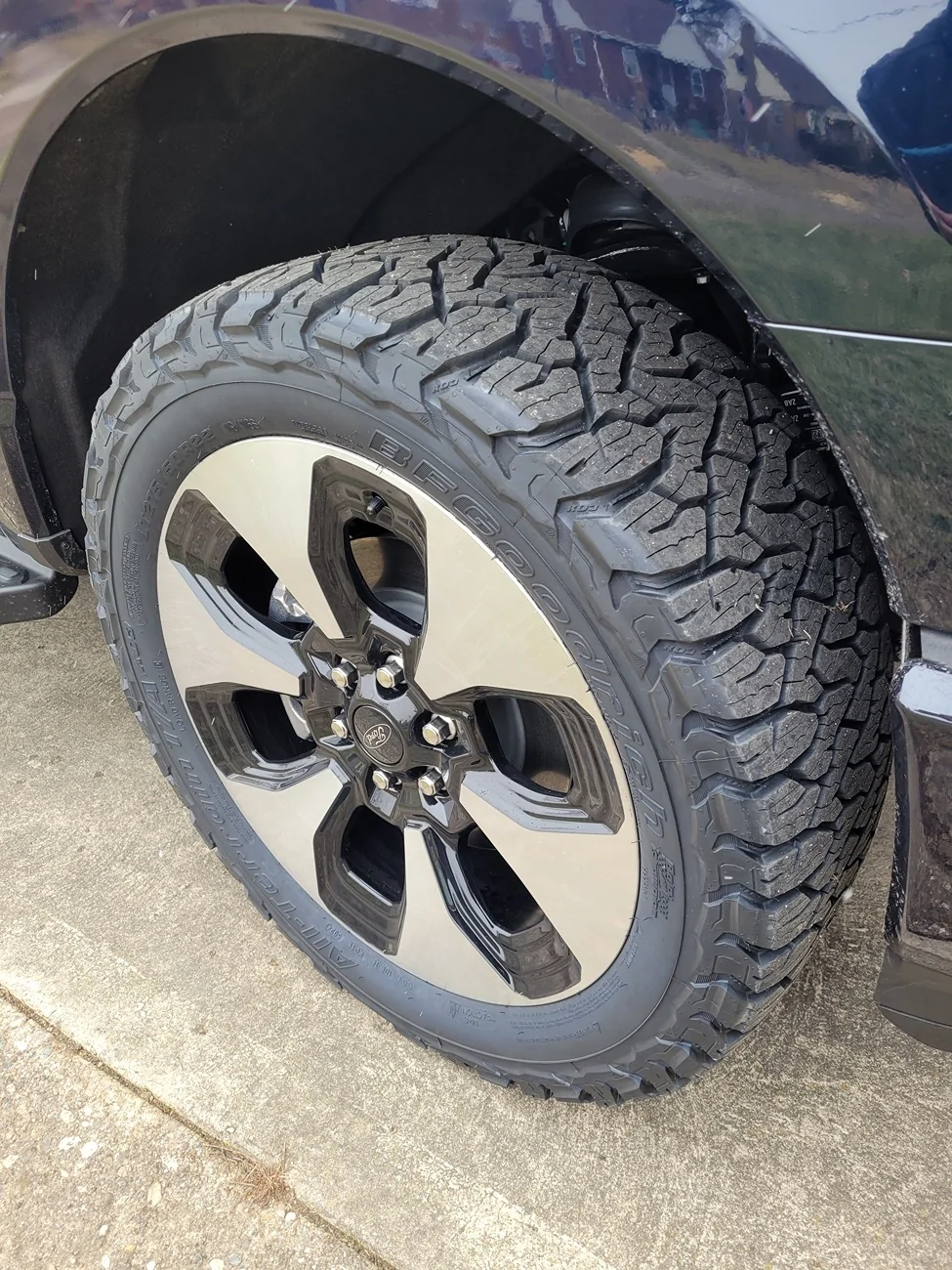 Ford F-150 Lightning What non-E-rated AT tire fills the wheel wells best? New K03s 2