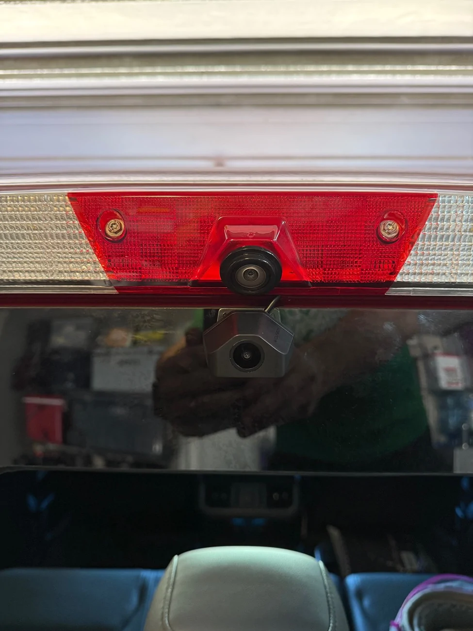 Ford F-150 Lightning Wolfbox install - Windshield mount, hardwire and external camera IMG_2499
