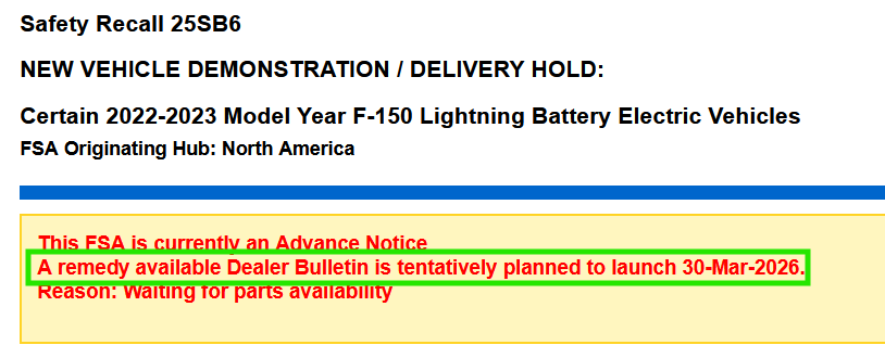 Ford F-150 Lightning 25SB6/25V731 Rear Lightbar Inspection: Parts Available #73 1772830176370-uj