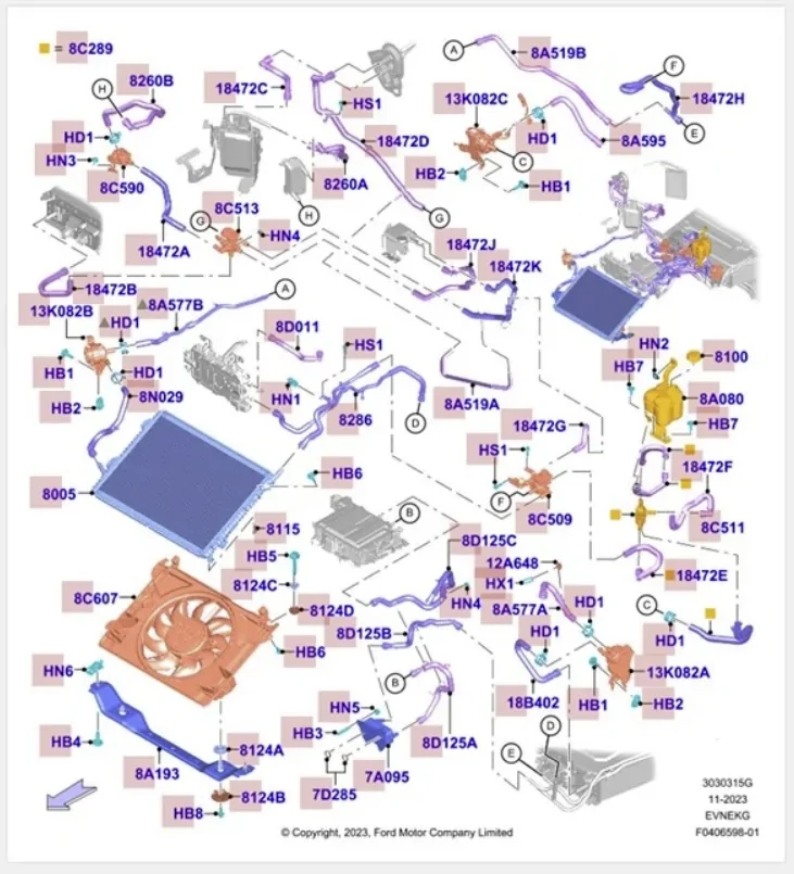 Ford F-150 Lightning Red Brick at home 2023 Ford Lighting heating system