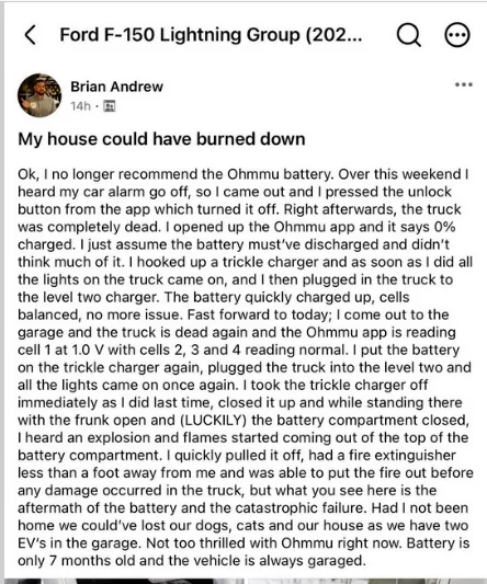 Ford F-150 Lightning Ford LIES! Ohmmu fire in Lightning reddit