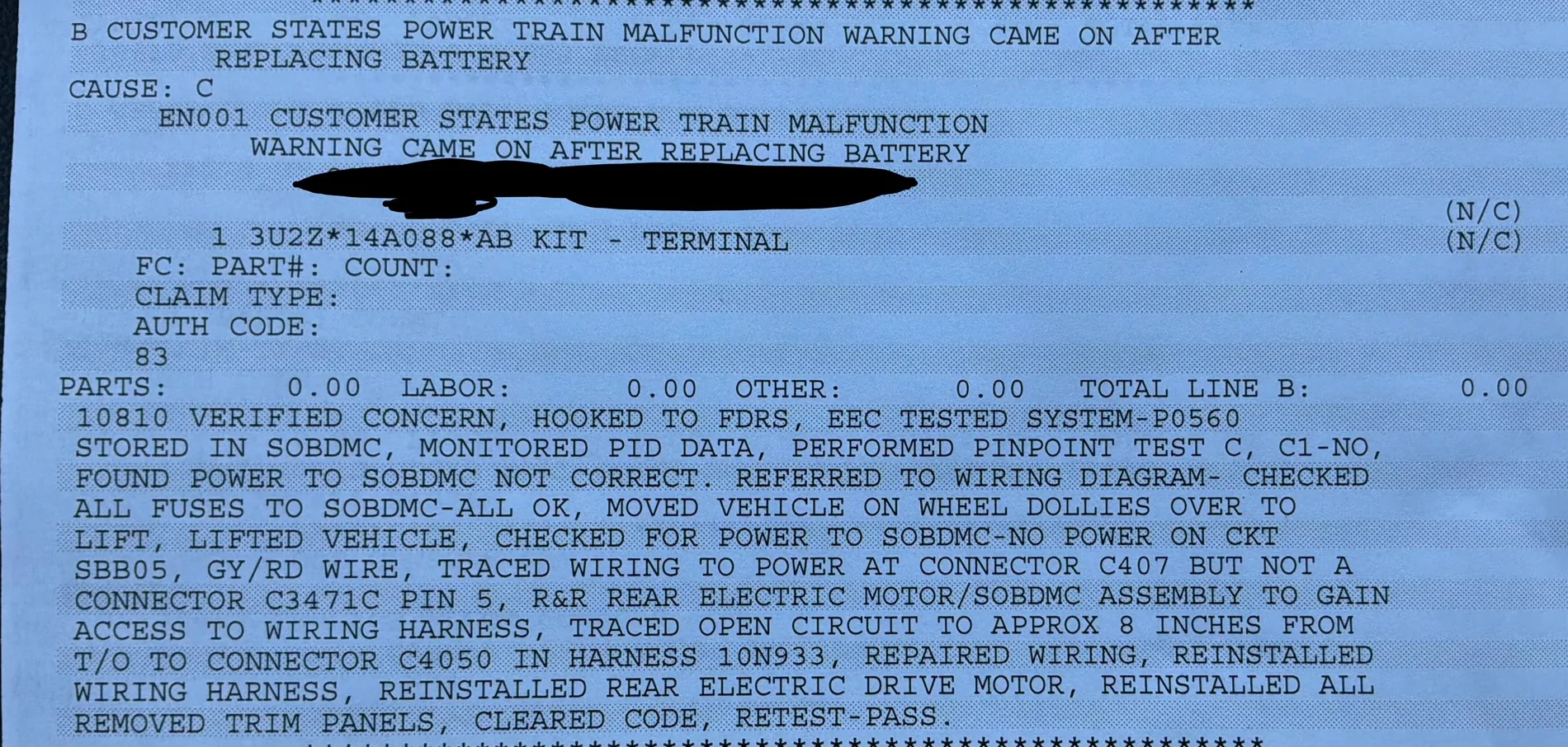 Ford F-150 Lightning Resolved#24 - can’t shift it into neutral to get towed, Service AdvanceTrac, 1-Pedal Drive Fault IMG_9036