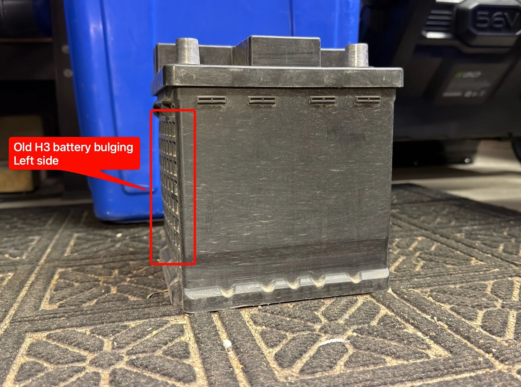 Ford F-150 Lightning 12V Battery replacement with H4 8-Battery - Bulging 2