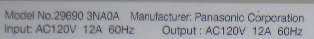 Ford F-150 Lightning Good Mobile EVSE option Panasonic Model 29690 3NA0A  120v 12A