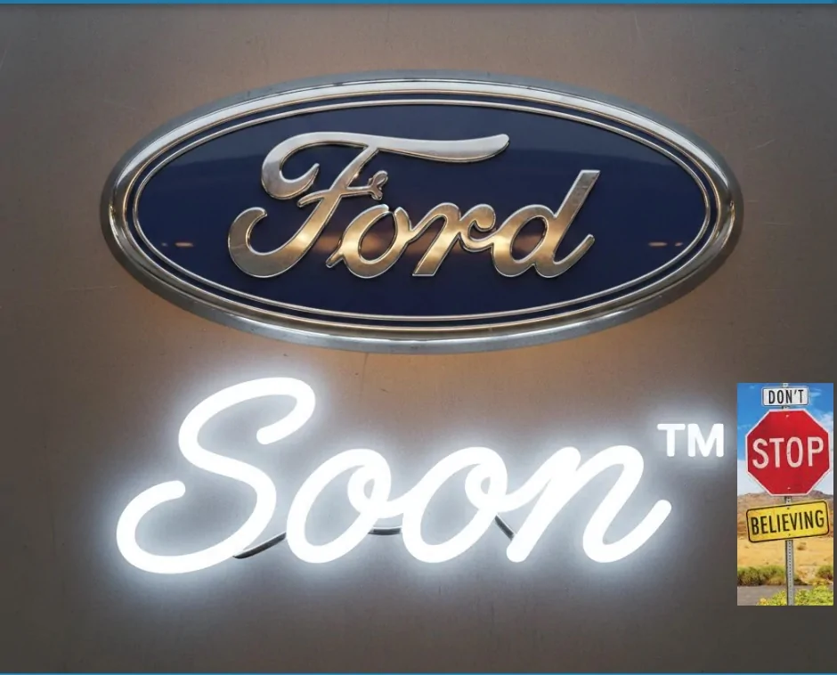 Ford F-150 Lightning Ford adds Apple CarPlay preconditioning… but only to the 2026 Mach-E Ford -Soon-dont stop believing