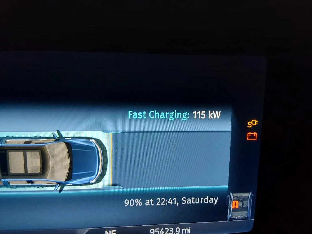 Ford F-150 Lightning Enabling charge speed on dash. DC Fast Charging IPC screen with 2024 IPC.AB