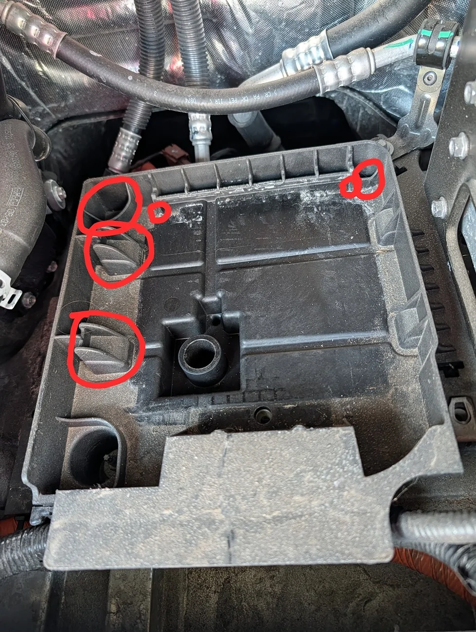 Ford F-150 Lightning 12V Battery replacement with H4 BatteryTrayCuts