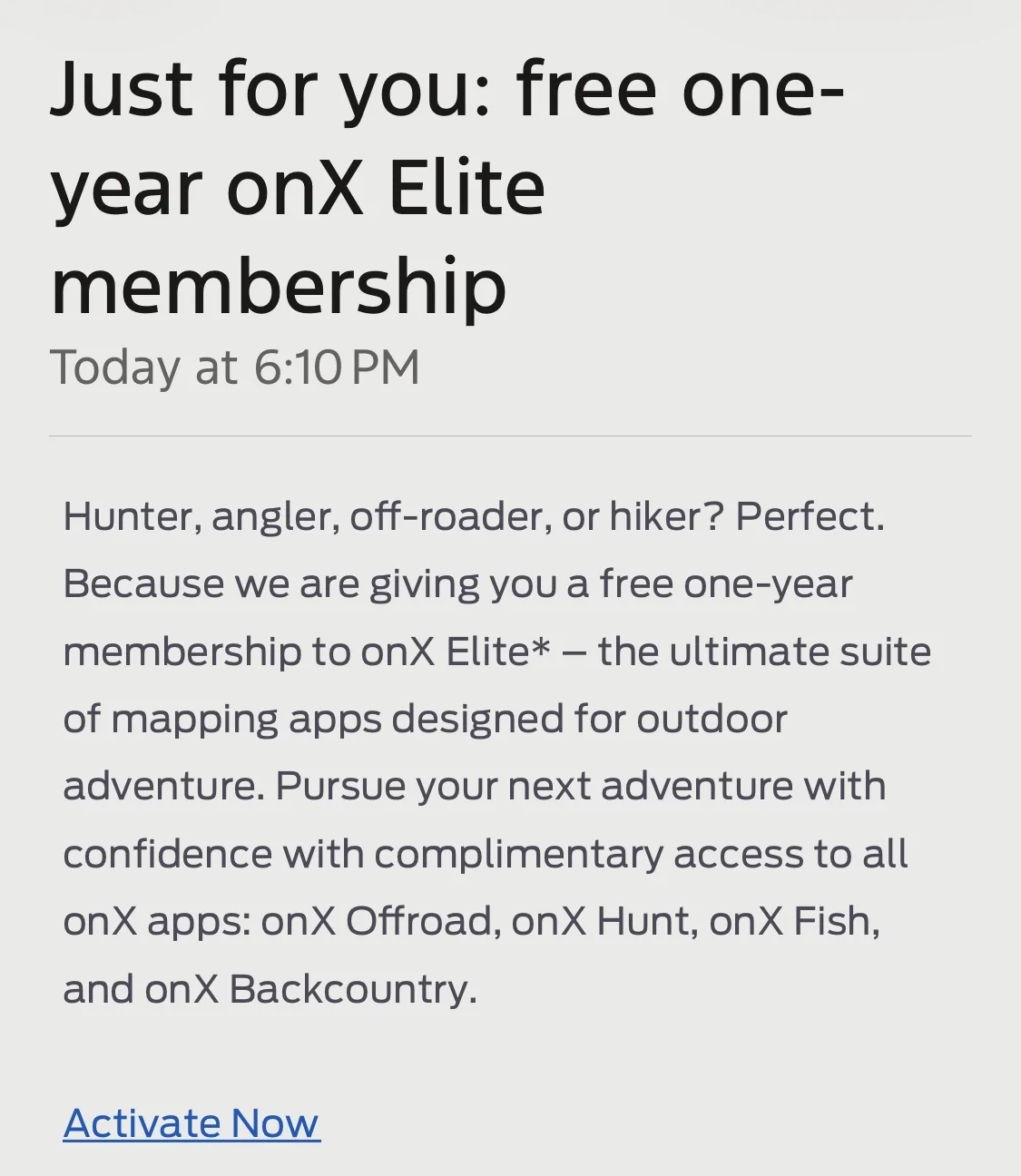 Ford F-150 Lightning Free one-year onx Elite membership offer IMG_7162