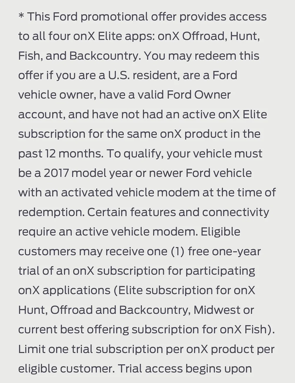 Ford F-150 Lightning Free one-year onx Elite membership offer IMG_7163