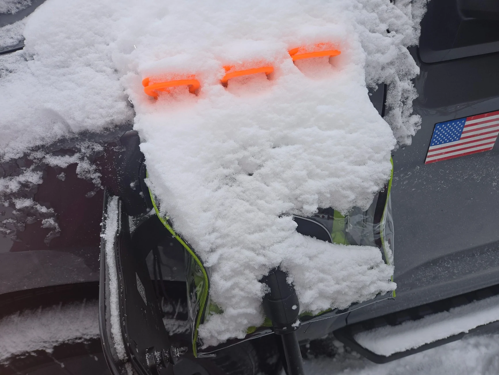 Ford F-150 Lightning Bad weather charging cover 20251227_141624