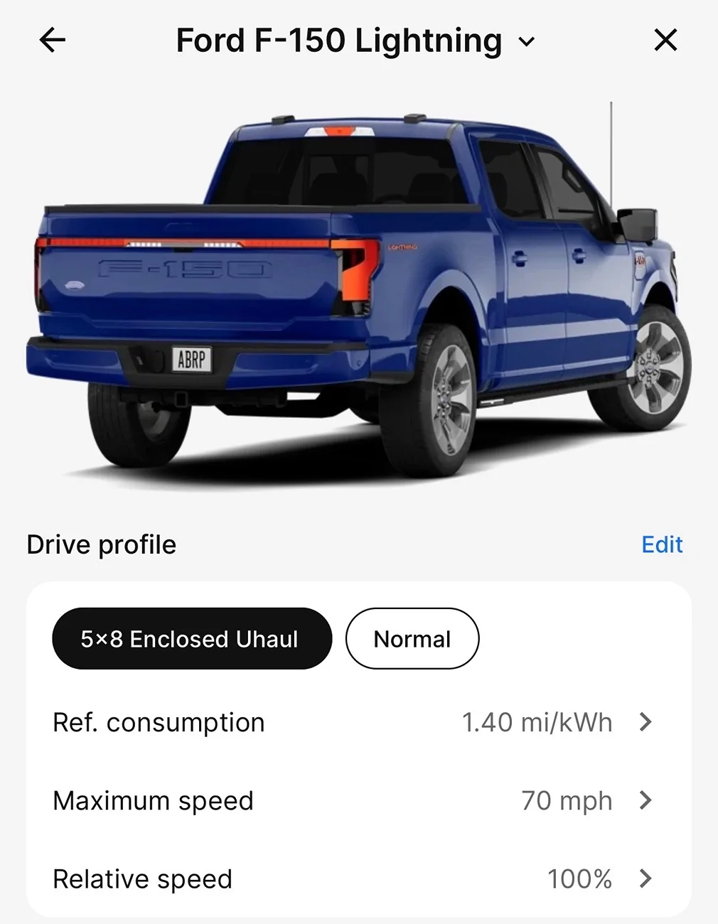 Ford F-150 Lightning Towing a U-Haul Enclosed 5x8 Trailer IMG_9489