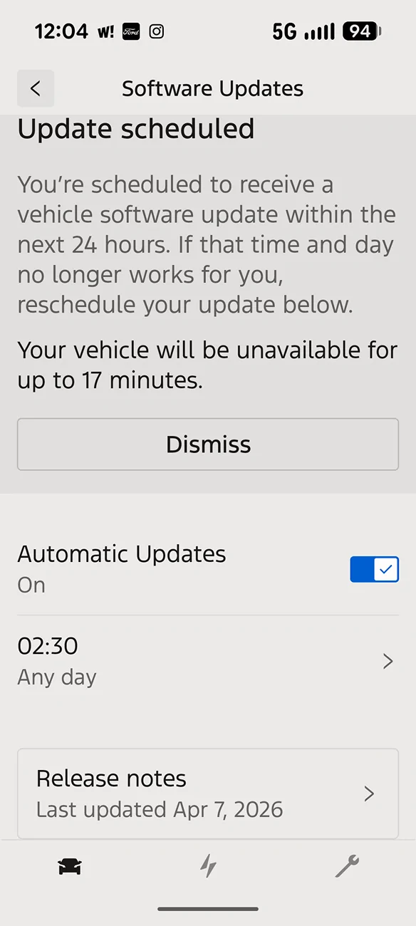 Ford F-150 Lightning April 2026 OTA updates Screenshot_20260407-120434
