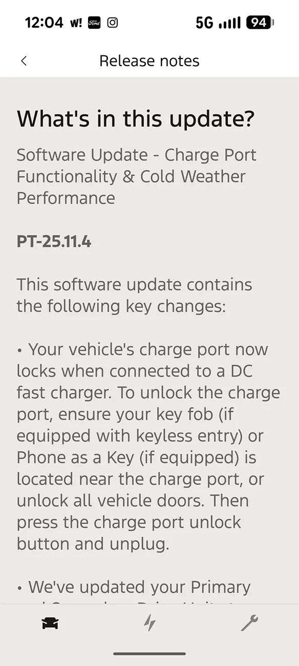Ford F-150 Lightning April 2026 OTA updates Screenshot_20260407-120420