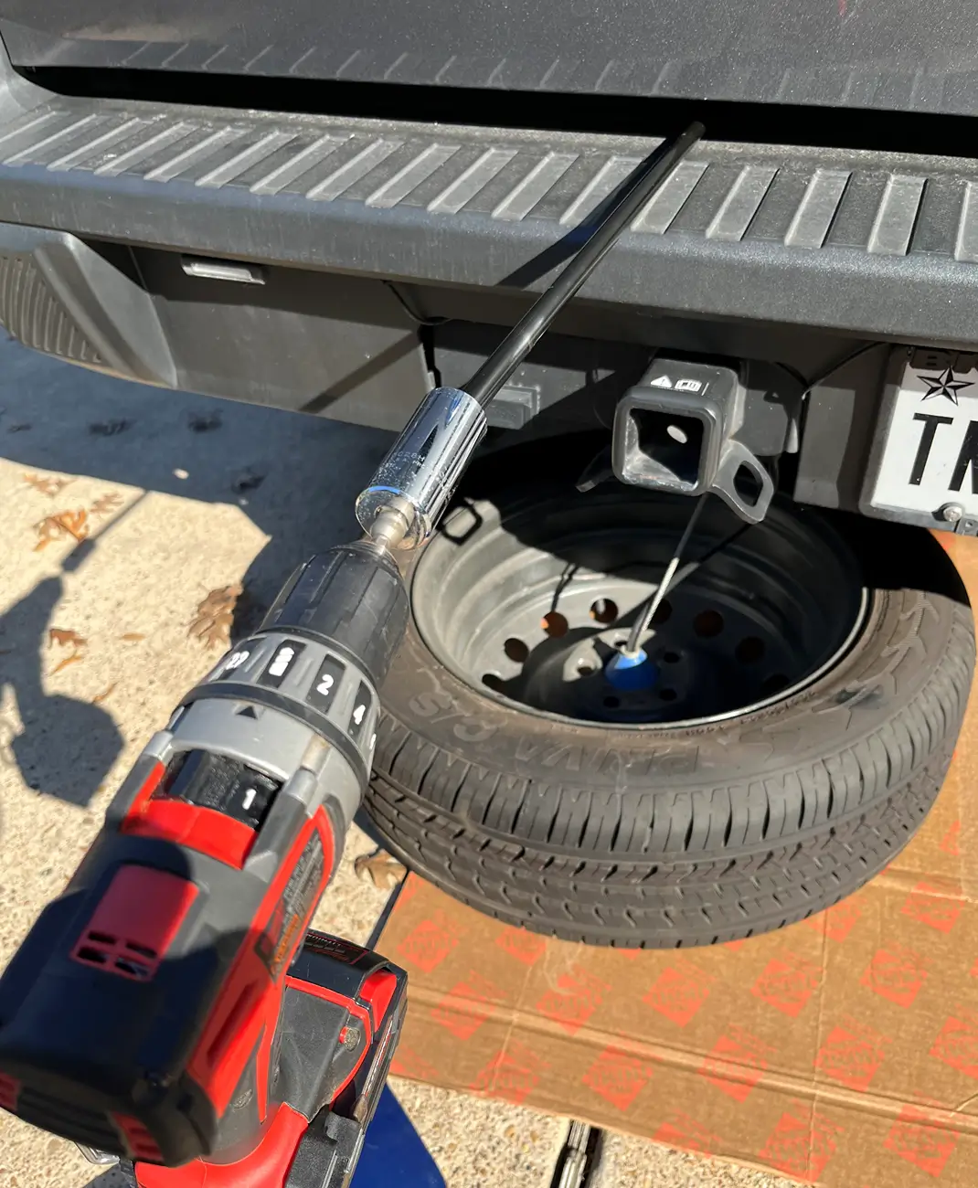 Ford F-150 Lightning Hack for lowering spare tire? 1775776580655-1g