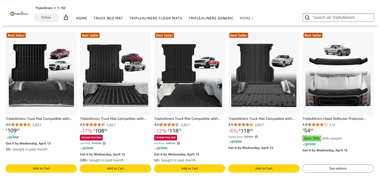 Ford F-150 Lightning TripleAliners F150 Bed Mat Review| Limited Time Deal 1775818794344-7v