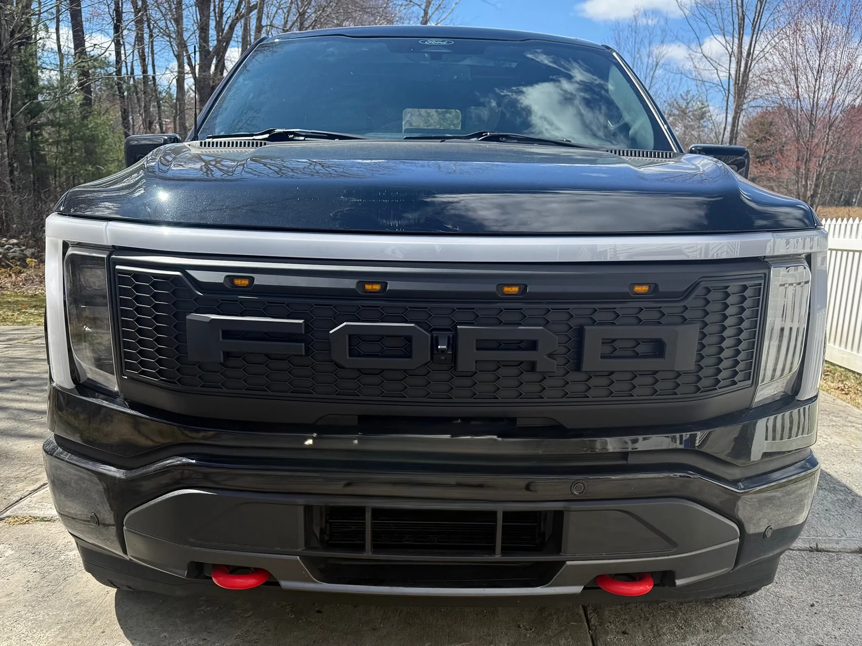 Ford F-150 Lightning ‼️ UPDATE FORD E-RAPTOR grille swap and install tutorial IMG_1522