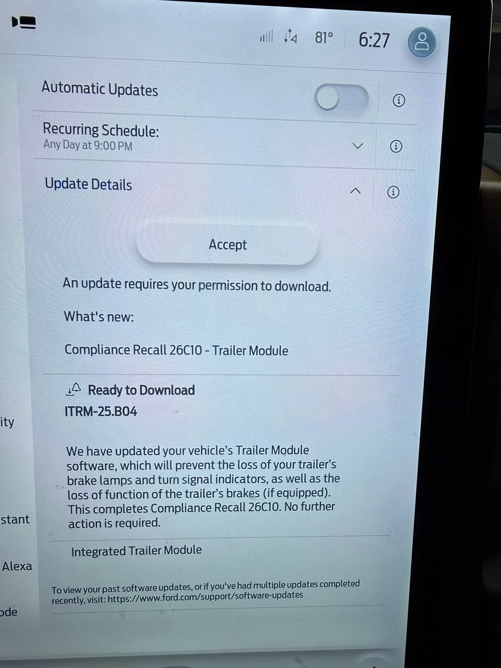 Ford F-150 Lightning ITRM-25B04 - Compliance Recall 26C10 - Trailer Module {EAP PHASE} IMG_2867