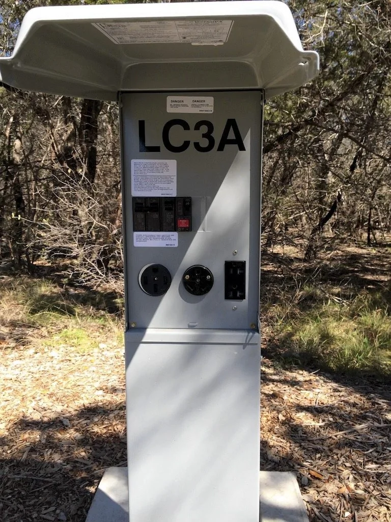 Ford F-150 Lightning Charging at RV sites Power-pedestal-768x1024