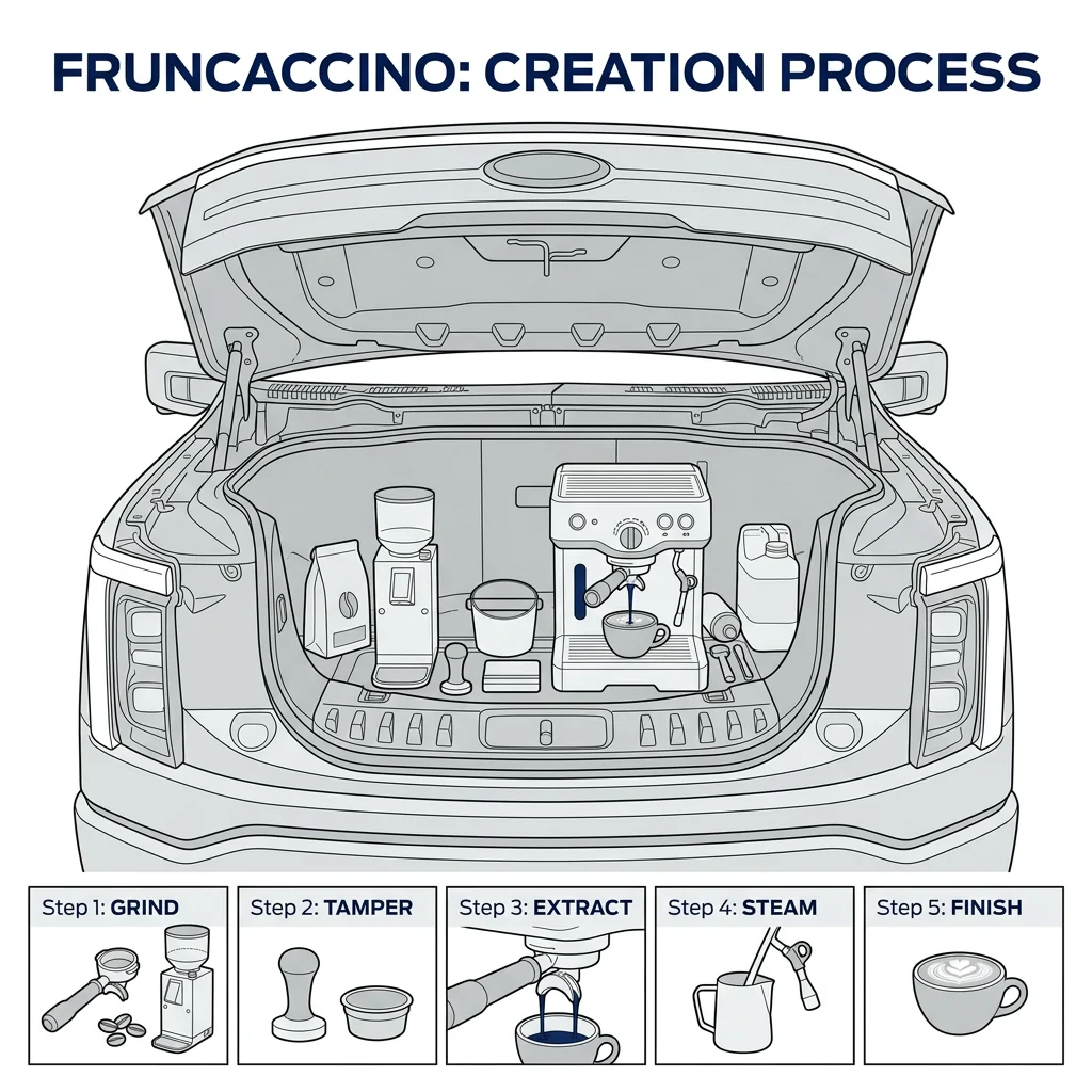 Ford F-150 Lightning How to brew the perfect Fruncaccino ☕️  What have you plugged into your Lightning / used the frunk for? Frunccacino