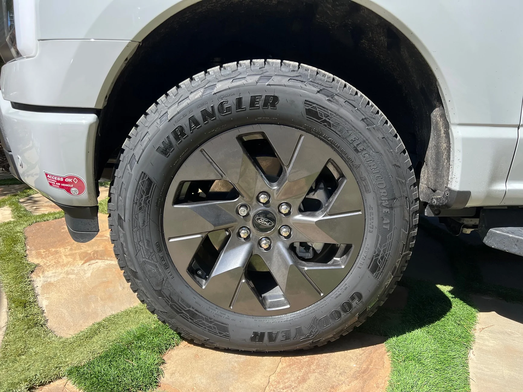 Ford F-150 Lightning Goodyear Wrangler Electric AT tire review? IMG_0370
