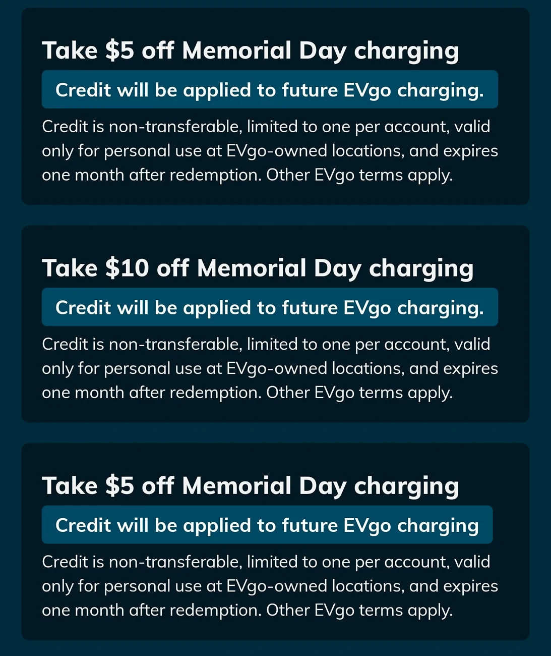 Ford F-150 Lightning $20 EVgo Promo Charging Credits [YMMV] Screenshot_20260514_181608_EVgo Charger