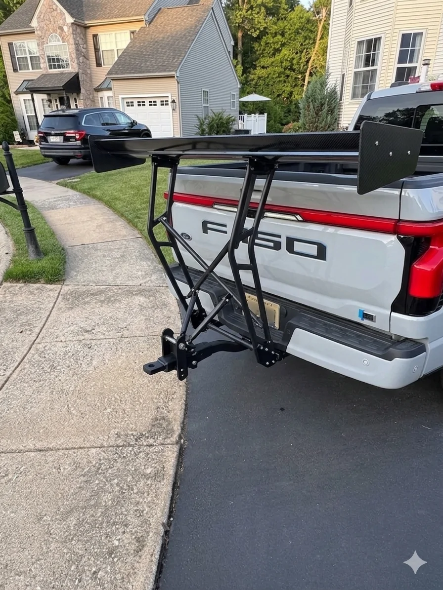 Ford F-150 Lightning improved efficiency with hitch cargo carrier? IMG_5701